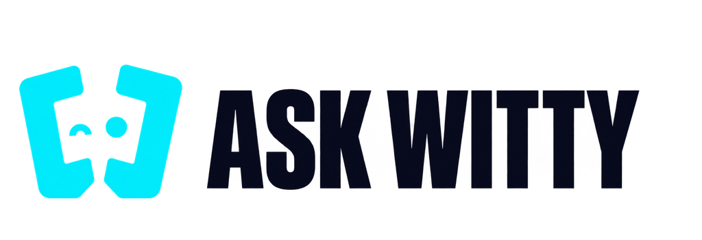 Ask Witty horizontal logo